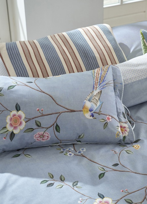 Pip Studio Bamboo Blossom dekbedovertrekset - inclusief kussenslopen - detail 5 lichtblauw