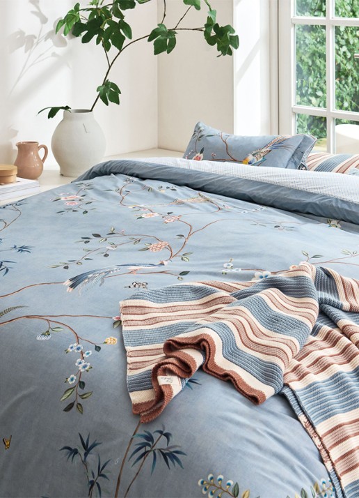 Pip Studio Bamboo Blossom dekbedovertrekset - inclusief kussenslopen - detail 8 lichtblauw