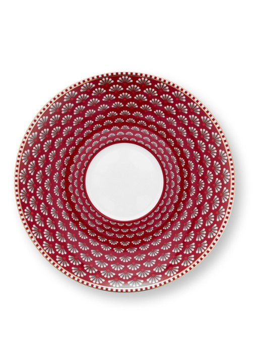 Pip Studio Blooming Tales Fantasy kop en schotel set van 2 - detail 4 donkerrood