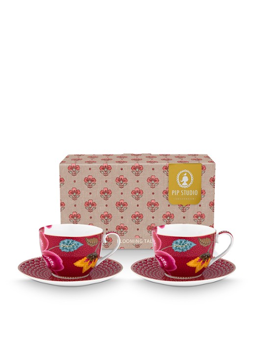 Pip Studio Blooming Tales Fantasy kop en schotel set van 2