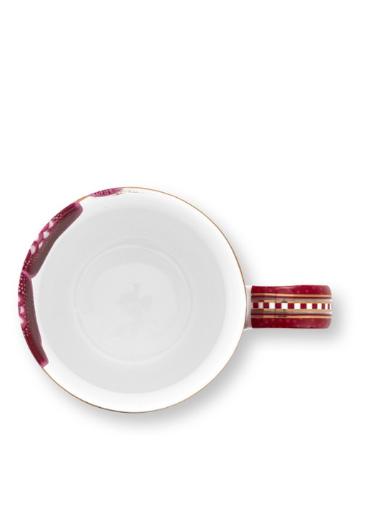 Pip Studio Blooming Tales Fantasy kopje set van 2 - detail 5 donkerrood