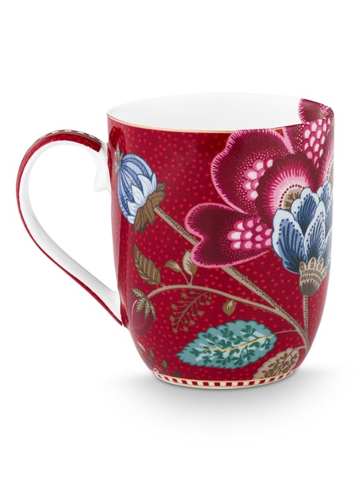 Pip Studio Blooming Tales Fantasy kopje set van 2 - detail 6 donkerrood