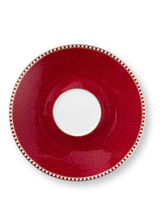 Pip Studio Blooming Tales kop en schotel set van 2 - detail 7 donkerrood