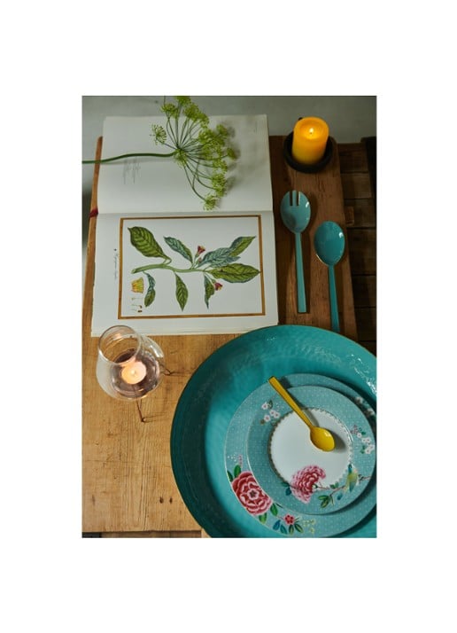 Pip Studio Blushing Birds kopje 14 cl  - voorkant 3 lichtblauw