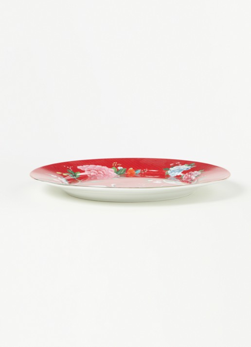 Pip Studio Blushing Birds onderbord 32 cm  - voorkant 2 rood