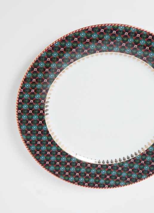Pip Studio Dinerbord 23 cm - detail donkergroen