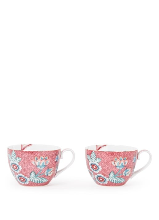 Pip Studio Flower Festival kop en schotel 28 cl set van 2