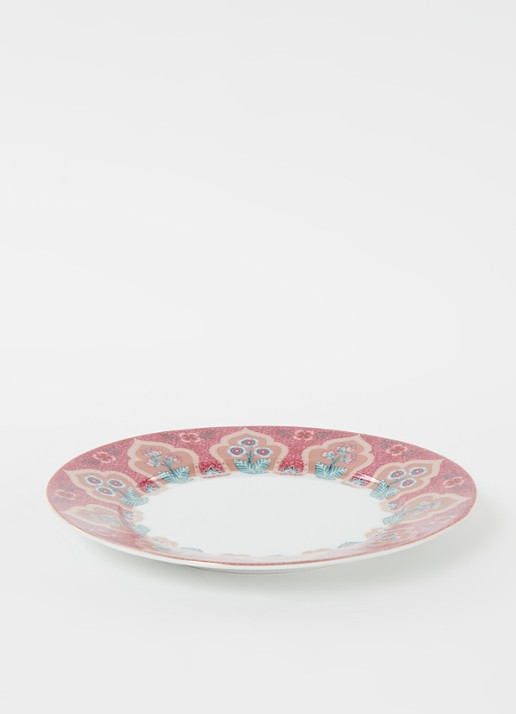 Pip Studio Flower Festival ontbijtbord 21 cm - voorkant 2 roze