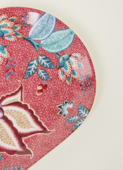Pip Studio Flower Festival serveerschaal 34 cm - voorkant 2 roze