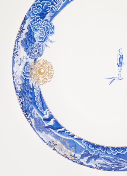 Pip Studio Heritage Border dinerbord 26,5 cm - detail 3 kobaltblauw