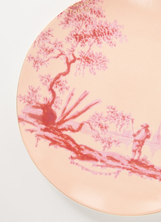 Pip Studio Heritage Painted ontbijtbord 18 cm - detail 3 lichtroze
