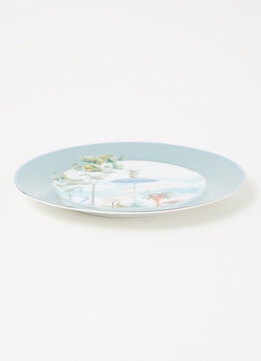 Pip Studio Jolie ontbijtbord 21 cm - voorkant 3 zeegroen