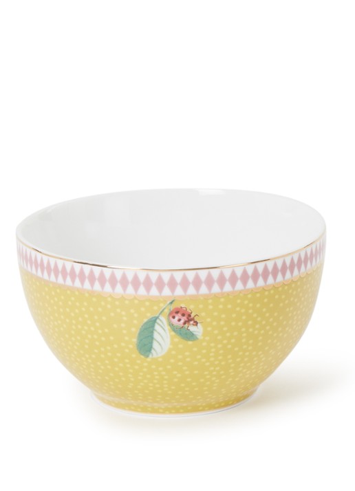 Pip Studio La Majorelle kom 9,5 cm  - voorkant okergeel