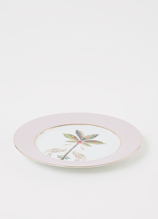 Pip Studio La Majorelle ontbijtbord 21 cm - voorkant 3 lichtroze