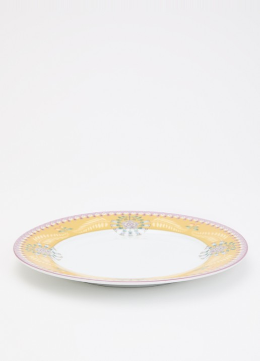Pip Studio Lily & Lotus dinerbord 23 cm - voorkant 4 okergeel