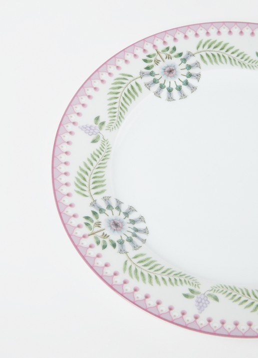 Pip Studio Lily & Lotus dinerbord 23 cm - voorkant 2 gebroken wit