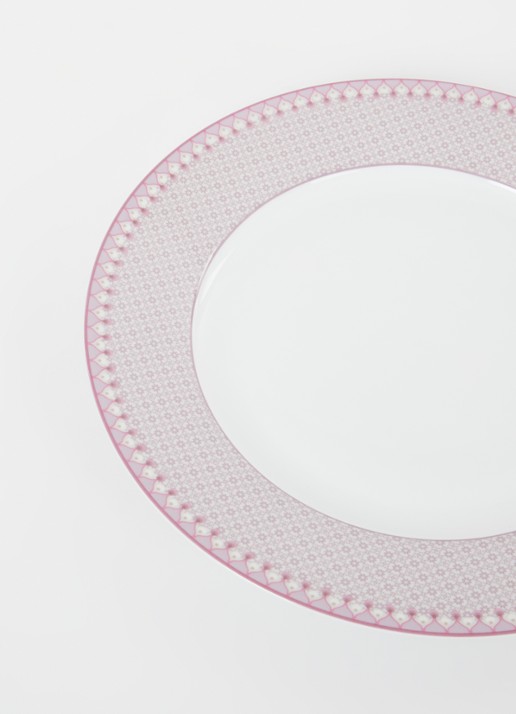 Pip Studio Lily & Lotus dinerbord 26,5 cm - detail lila