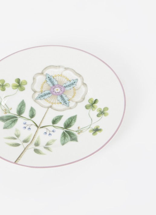 Pip Studio Lily & Lotus gebaksbordje 12 cm - voorkant 2 gebroken wit
