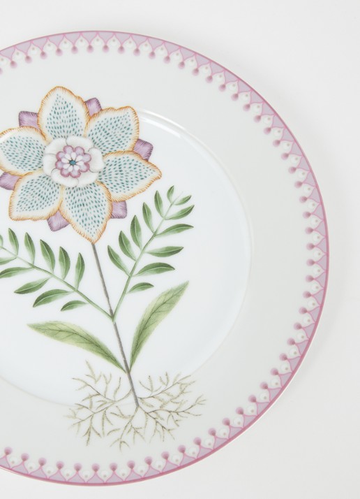 Pip Studio Lily & Lotus ontbijtbord 21 cm - detail 2 gebroken wit