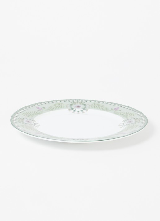 Pip Studio Lily & Lotus ontbijtbord 23 cm - voorkant 4 groen