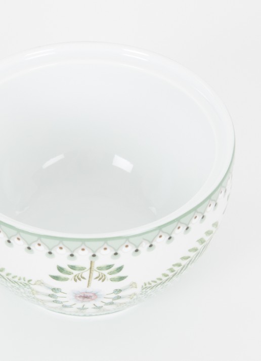 Pip Studio Lily & Lotus suikerpot 11 cm - voorkant 2 groen