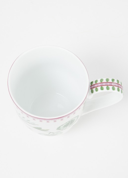 Pip Studio Lily & Lotus XL mok 45 cl - voorkant 2 gebroken wit