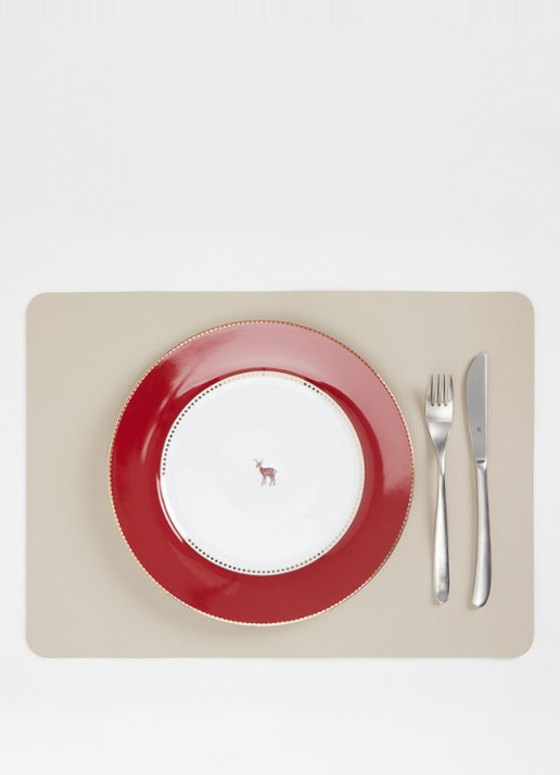 Pip Studio Love Birds dinerbord 26,5 cm - detail 2 donkerrood