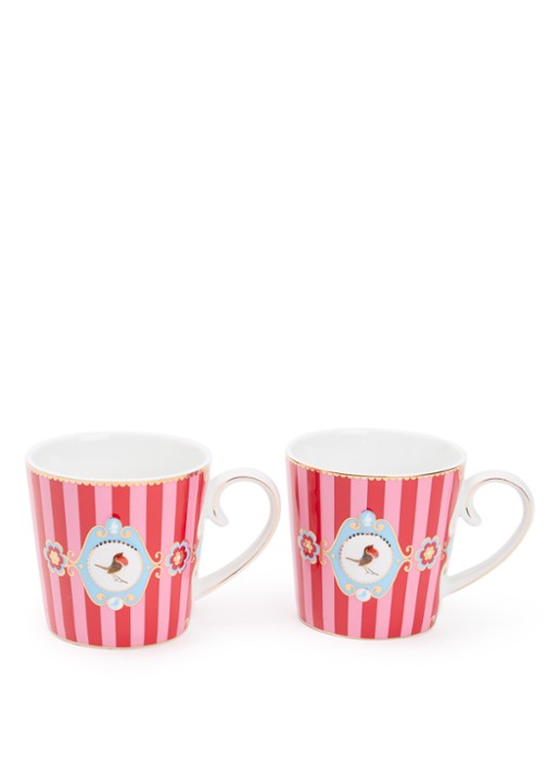 Pip Studio Love Birds kopje 30 cl set van 2