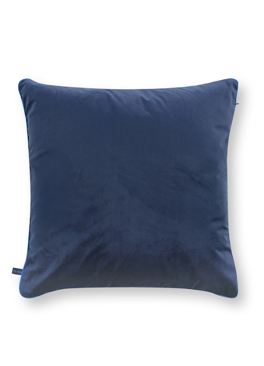 Pip Studio Mumbai Morning sierkussen 60 x 60 cm - achterkant 3 blauw