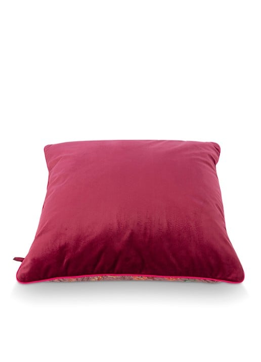 Pip Studio Mumbai Morning sierkussen 60 x 60 cm - achterkant 5 roze