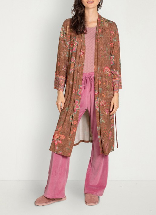 Pip Studio Naomi Mumbai Morning kimono met bloemenprint