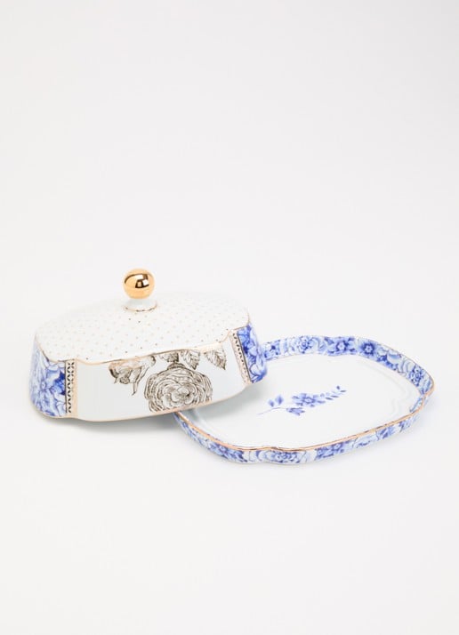 Pip Studio Royal botervloot 19 cm - voorkant 2 wit