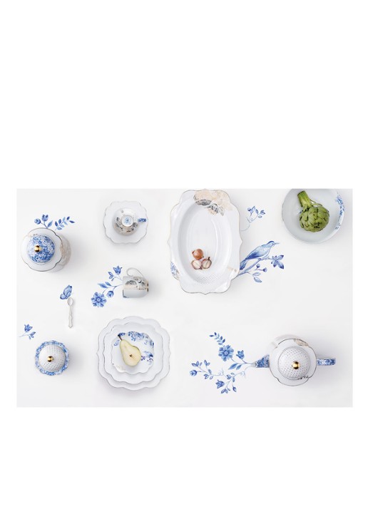 Pip Studio Royal diep bord 23,5 cm - detail 6 wit