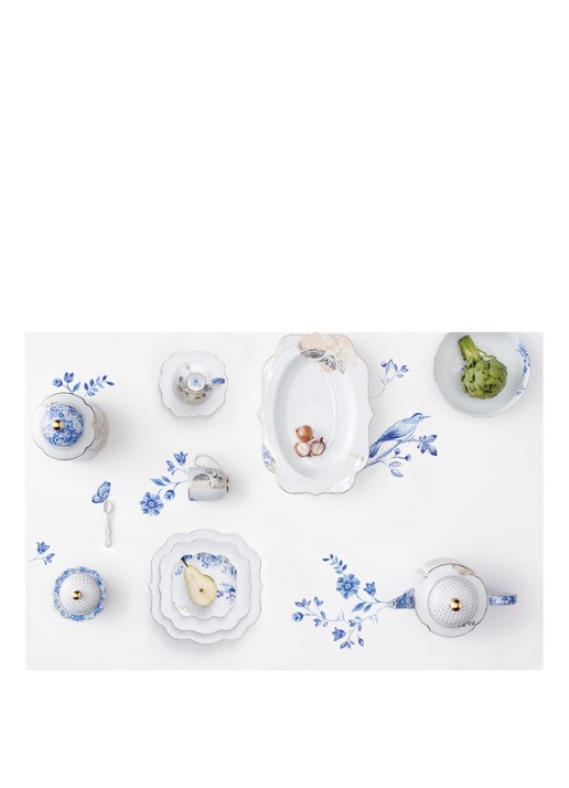 Pip Studio Royal White espressokopje en schotel 12,5 cl - voorkant 2 wit