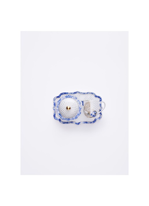 Pip Studio Royal White kopje en schotel 22,5 cl - detail 4 wit