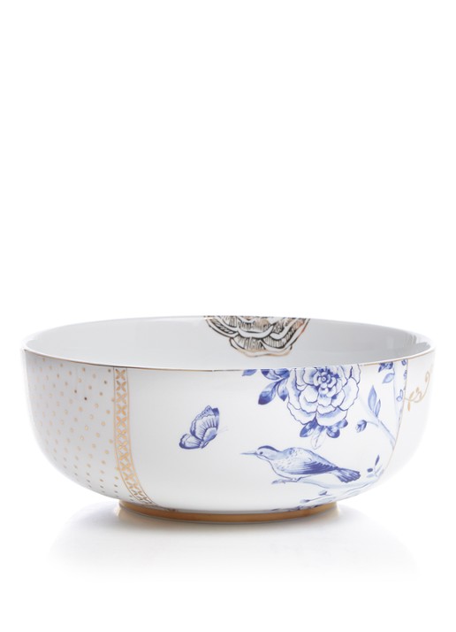Pip Studio Royal White schaal van porselein 23 cm