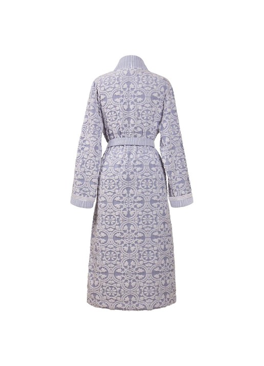 Pip Studio Tile de Pip badjas van katoen met jacquard dessin - voorkant 2 blauw