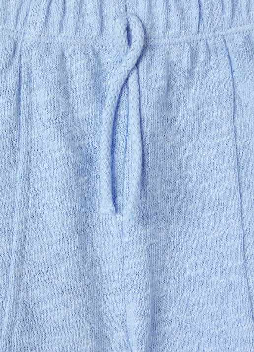 Play Up Flame straight fit korte broek met trekkoord - detail lichtblauw