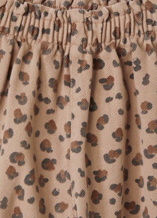 Play Up Straight leg jeans met panterprint - detail 3 bruin