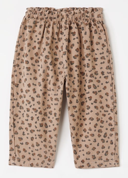 Play Up Straight leg jeans met panterprint