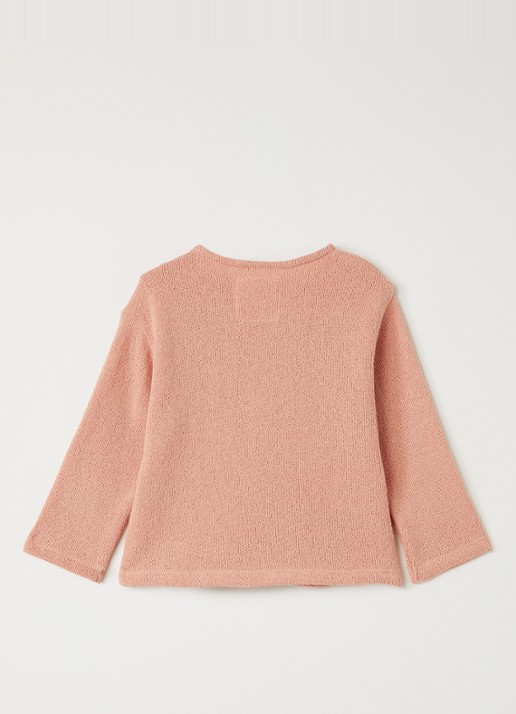 Play Up Sweater van jersey - voorkant 3 abrikoos