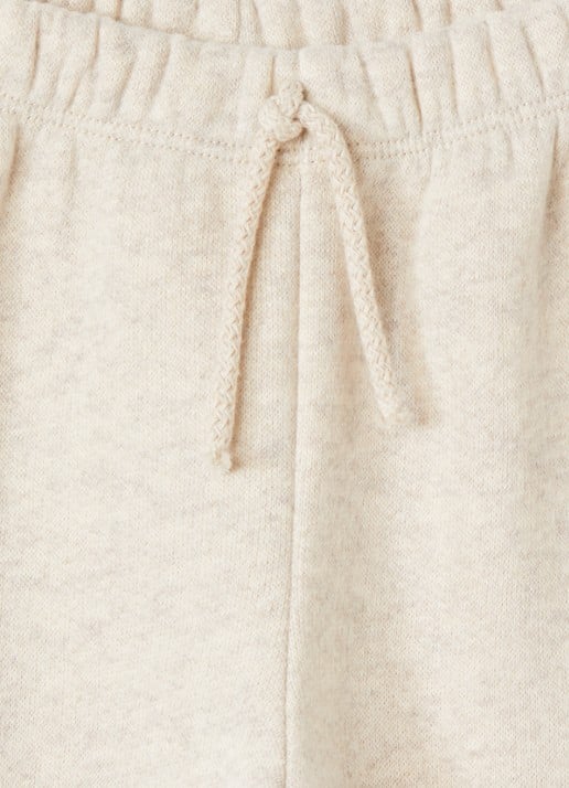 Play Up Tapered fit joggingbroek met gemêleerd dessin - detail creme