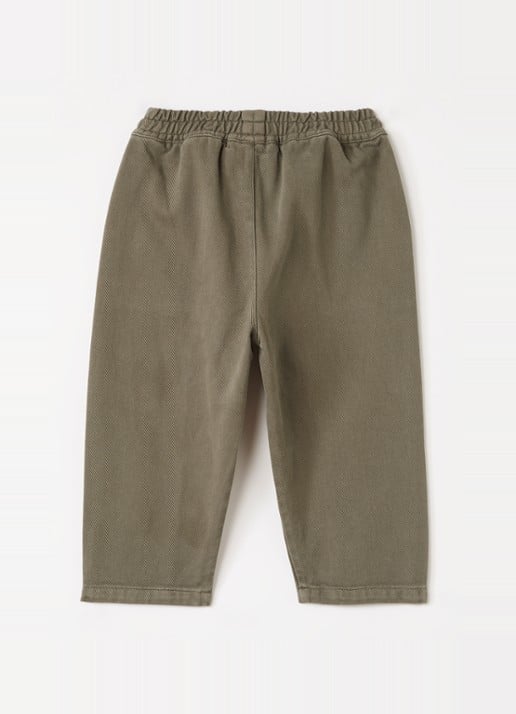 Play Up Tapered jeans met gekleurde wassing - voorkant 3 legergroen