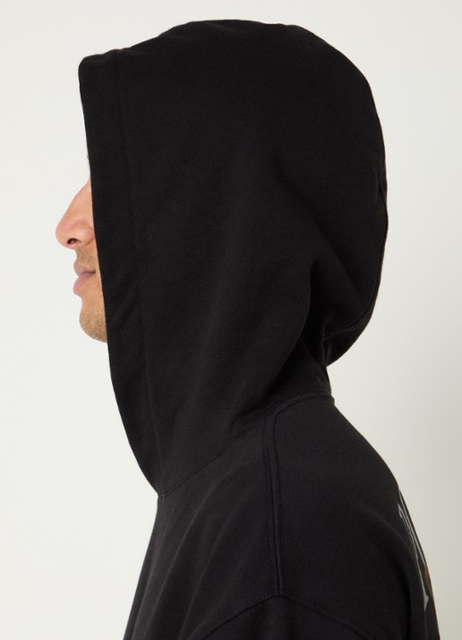 Pockies Herd hoodie met logo- en backprint - detail 2 zwart