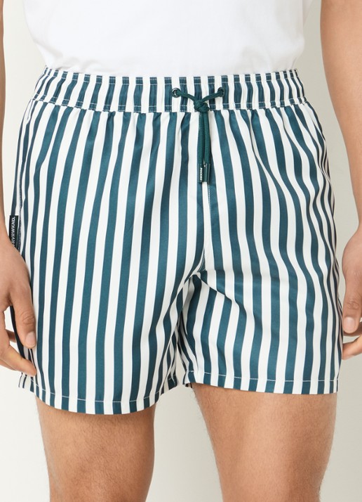 Pockies Zwemshorts met streepprint en steekzakken