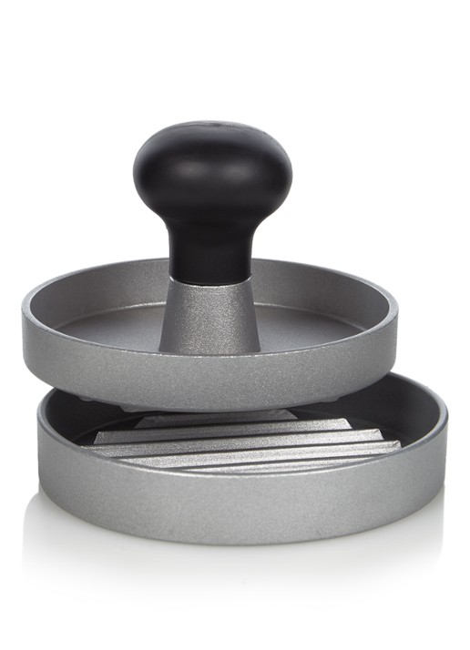 Point-Virgule Hamburgerpers  - voorkant zilver