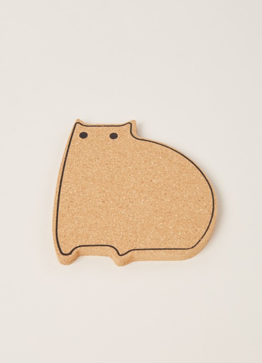Point-Virgule Kat panonderzetter - voorkant 2 beige