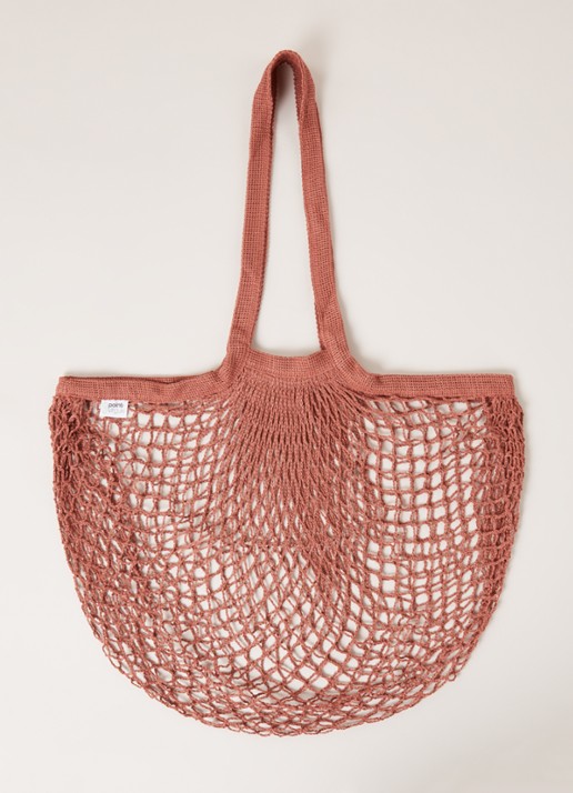 Point-Virgule Parijse nettas 40 x 70 cm - voorkant 2 roodbruin