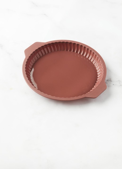 Point-Virgule Siliconen quichevorm 24 cm - achterkant bruin