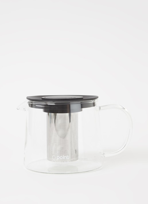 Point-Virgule Theepot 1 liter - voorkant 2 zwart